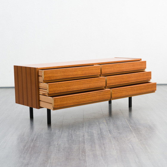 Image 1 of 1960s chest of drawers, walnut, restored