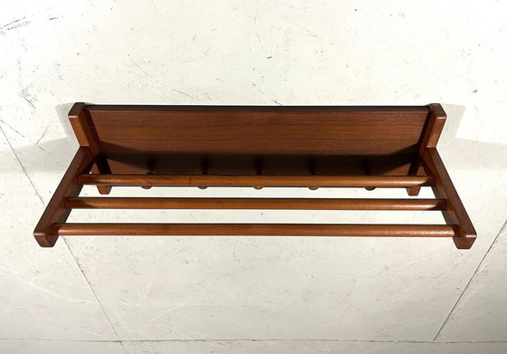 Image 1 of Aksel Kjersgaard Teak Wall Coat Rack Denmark