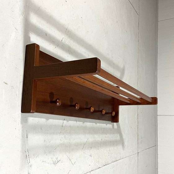 Image 1 of Aksel Kjersgaard Teak Wall Coat Rack Denmark