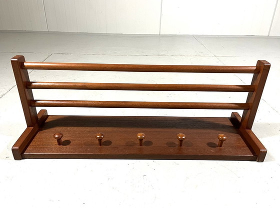 Image 1 of Aksel Kjersgaard Teak Wall Coat Rack Denmark