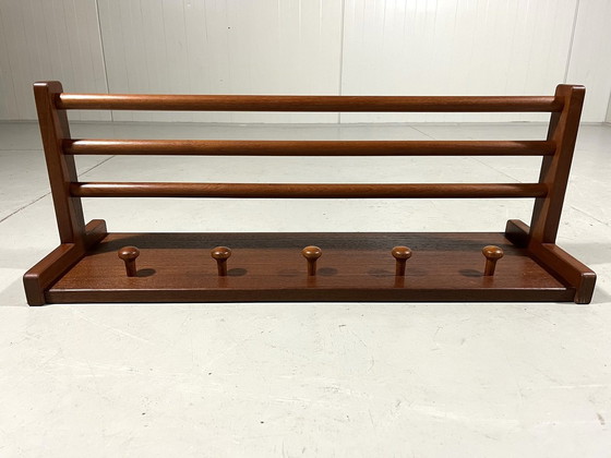 Image 1 of Aksel Kjersgaard Teak Wall Coat Rack Denmark