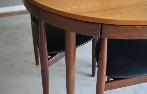 Image 1 of Iconic Roundette dining set by Hans Olsen, Danish Midcentury