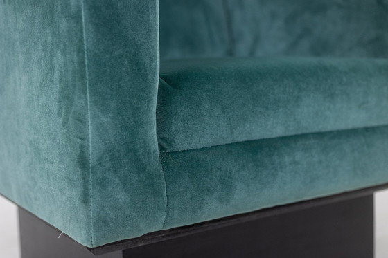 Image 1 of Pair De Fauteuils " Club ", De Forme Cubique. Circa 1940.