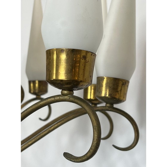 Image 1 of Vintage chandelier 18 lights by Arredoluce Monza, Italy 1950