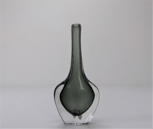 Scandinavian Sommerso Vase Nils Landberg For Orrefors