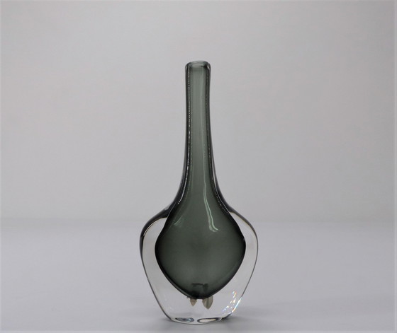 Image 1 of Scandinavian Sommerso Vase Nils Landberg For Orrefors