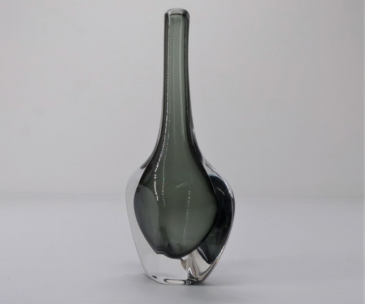 Scandinavian Sommerso Vase Nils Landberg For Orrefors