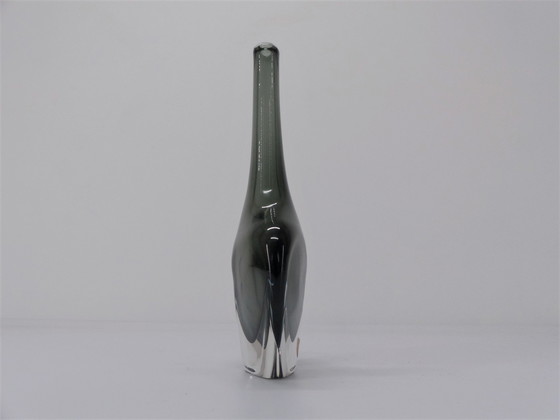 Image 1 of Scandinavian Sommerso Vase Nils Landberg For Orrefors