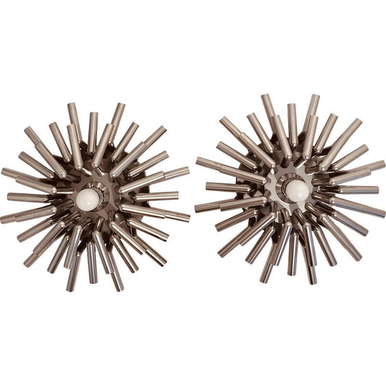 Image 1 of Pair of vintage plastic wall lamps, 1970s