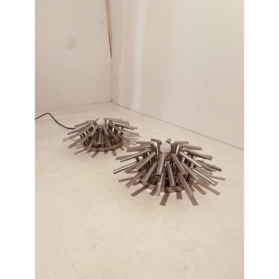 Image 1 of Pair of vintage plastic wall lamps, 1970s