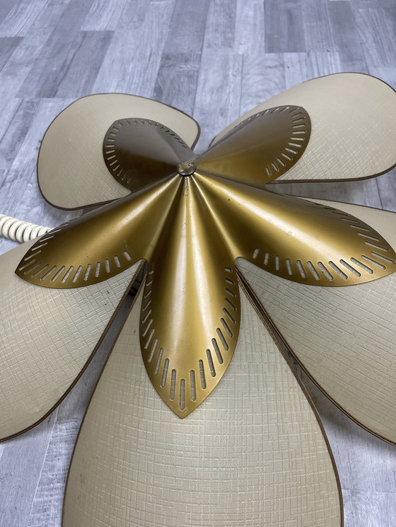 Image 1 of Mid - Century Design ceiling light flower shape 1950S