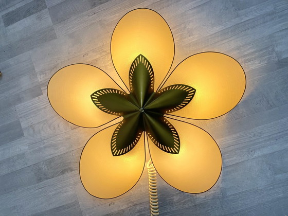 Image 1 of Mid - Century Design ceiling light flower shape 1950S