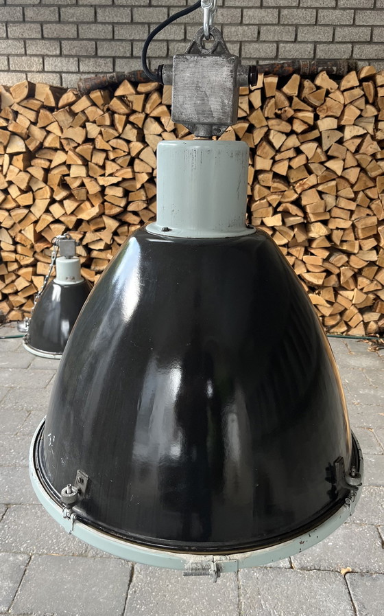 Image 1 of 2x Industrial Pendant Lamp Typ. 1400.23