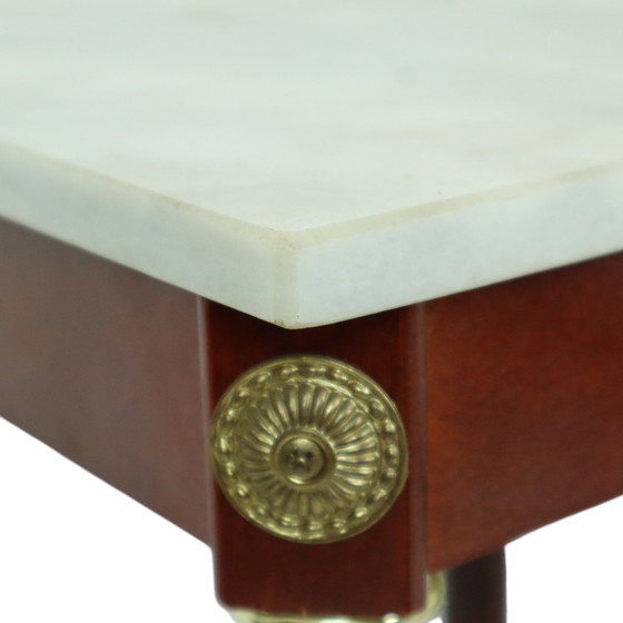 Image 1 of French Plant Table Carrara Marble