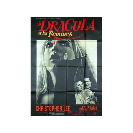 Image 1 of Vintage movie poster "Dracula has risen from the grave", 1968