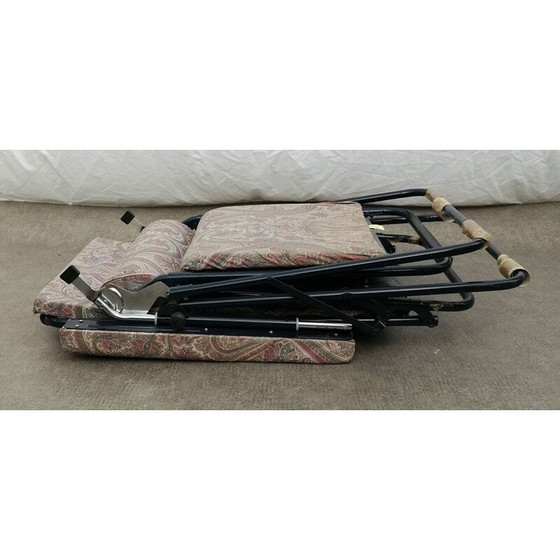 Image 1 of Lafuma vintage metal folding lounge chair, 1980