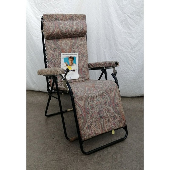 Image 1 of Lafuma vintage metal folding lounge chair, 1980