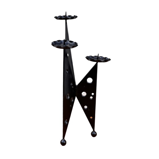 Image 1 of Metalwork, Candlestick In Brutalist Style, Poland, 1970S.