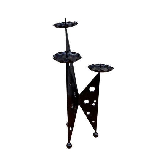 Image 1 of Metalwork, Candlestick In Brutalist Style, Poland, 1970S.