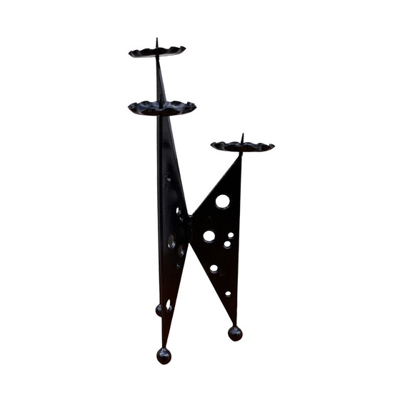 Image 1 of Metalwork, Candlestick In Brutalist Style, Poland, 1970S.