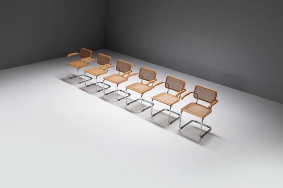 Image 1 of S64 Cesca dining chairs Marcel Breuer inspired - Italy