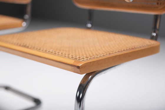 Image 1 of S64 Cesca dining chairs Marcel Breuer inspired - Italy