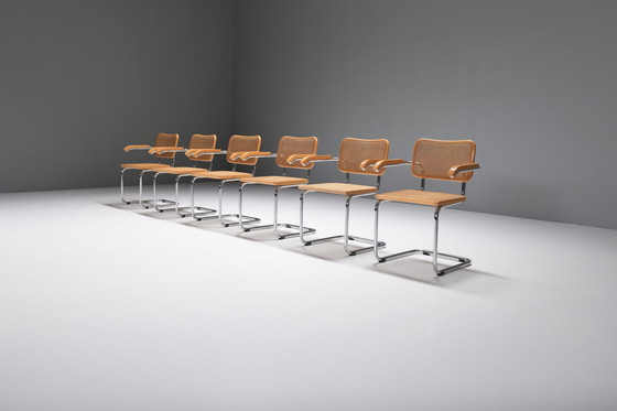 Image 1 of S64 Cesca dining chairs Marcel Breuer inspired - Italy