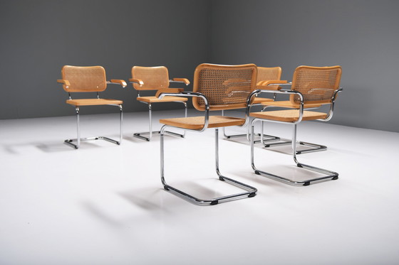 Image 1 of S64 Cesca dining chairs Marcel Breuer inspired - Italy