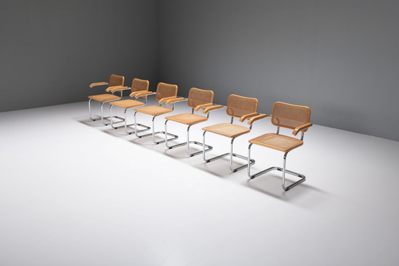 Image 1 of S64 Cesca dining chairs Marcel Breuer inspired - Italy