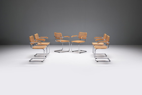 Image 1 of S64 Cesca dining chairs Marcel Breuer inspired - Italy