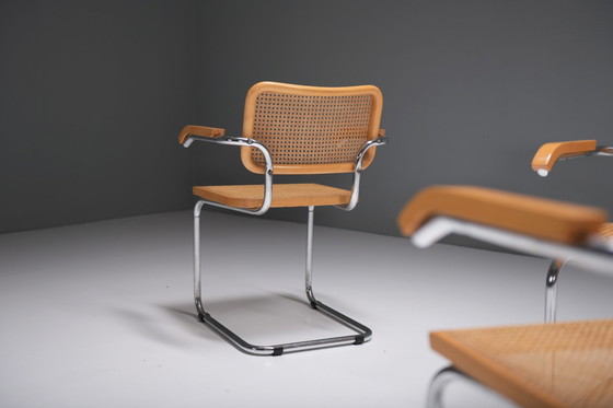 Image 1 of S64 Cesca dining chairs Marcel Breuer inspired - Italy