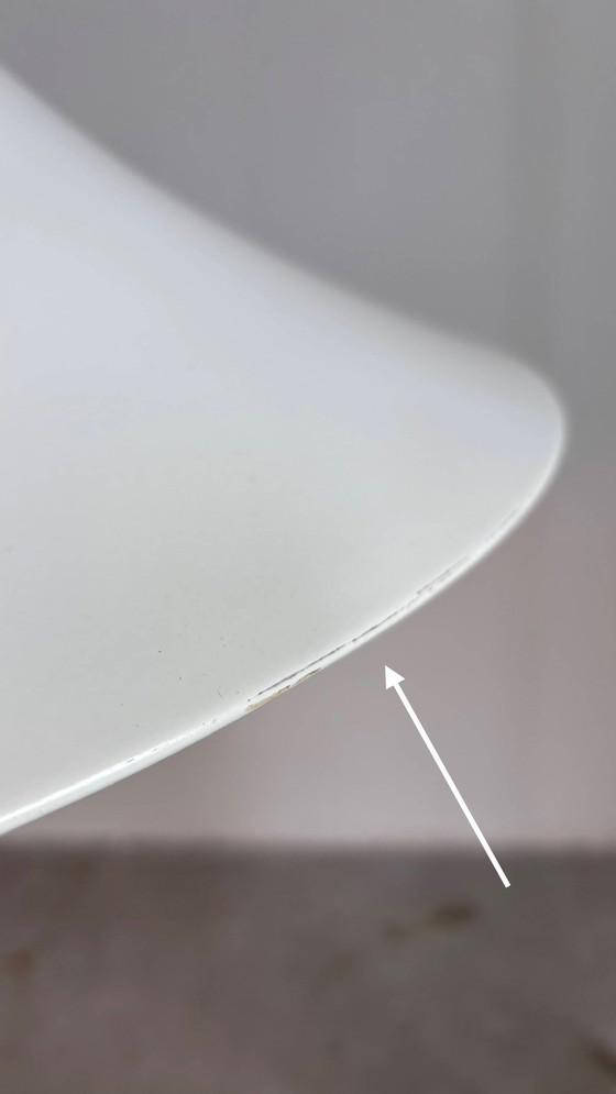 Image 1 of Vintage Trumpet Lamp Witch's Hat White