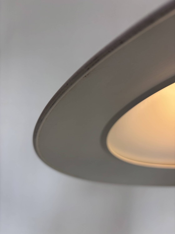 Image 1 of Vintage Trumpet Lamp Witch's Hat White