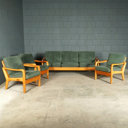 Vintage Danish Seating Area With Sofa Bed - Teak - 1960s