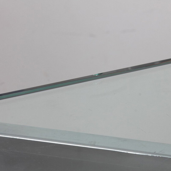 Image 1 of Vintage console in chrome metal and glass, 1970