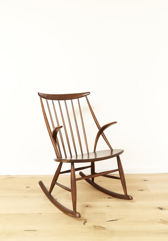 Image 1 of Illum Wikkelsø Rocking Chair "IW3" for Niels Eilersen