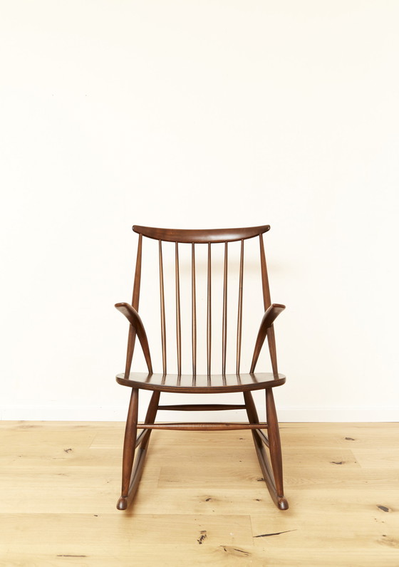 Image 1 of Illum Wikkelsø Rocking Chair "IW3" for Niels Eilersen