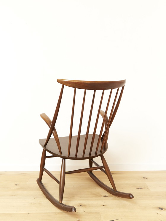 Image 1 of Illum Wikkelsø Rocking Chair "IW3" for Niels Eilersen