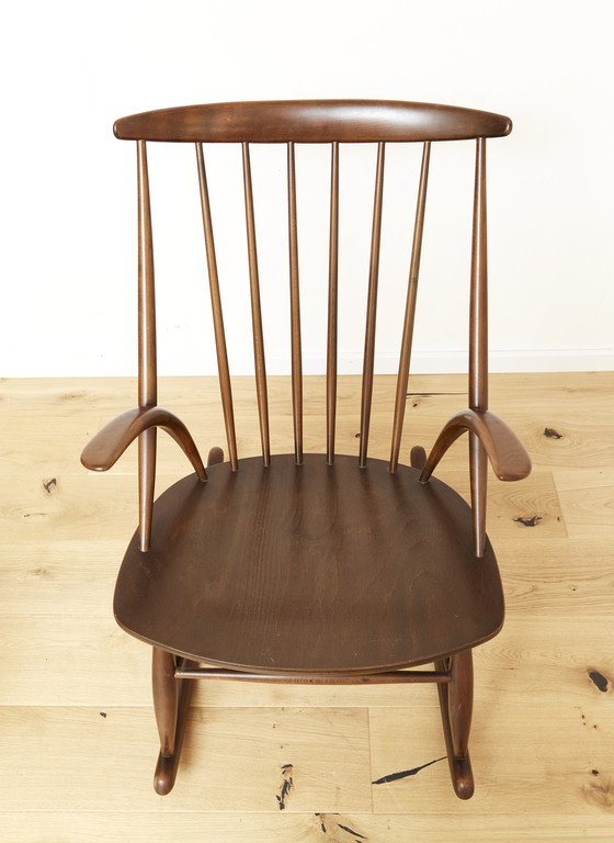 Image 1 of Illum Wikkelsø Rocking Chair "IW3" for Niels Eilersen