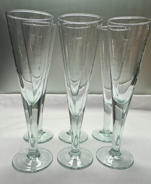 Set Of 6 Champagne Glasses