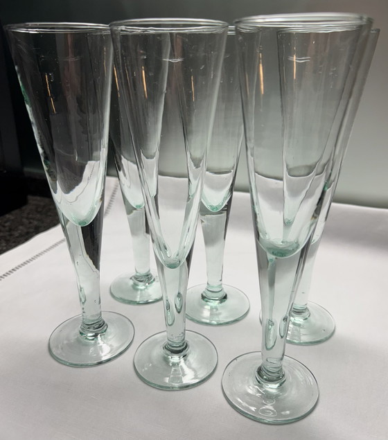 Image 1 of Set Of 6 Champagne Glasses