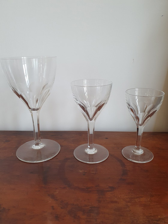 Image 1 of Crystal Glass Trap St. Lambert 6 + 5 + 6 Pieces