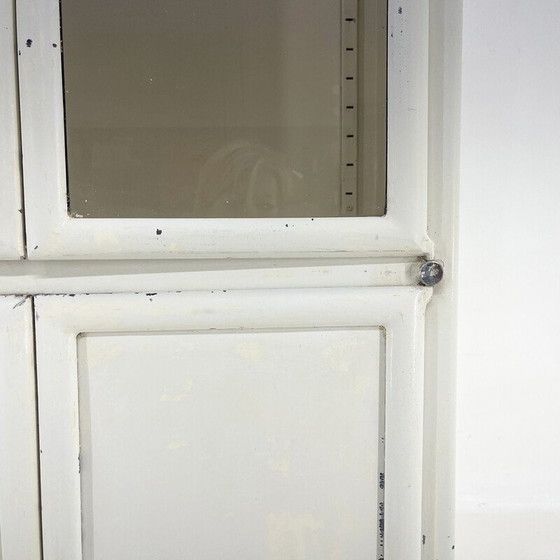 Image 1 of Vintage iron and glass medical cabinet, Czechoslovakia