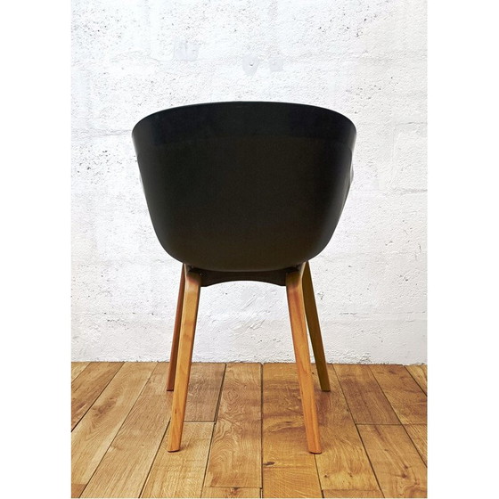 Image 1 of Vintage black plastic chair
