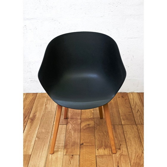 Image 1 of Vintage black plastic chair