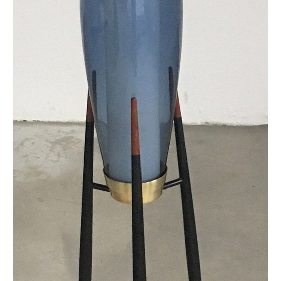 Image 1 of Pair of Danish Tripod Floor Lamps by Svend Aage Holm Sorensenen