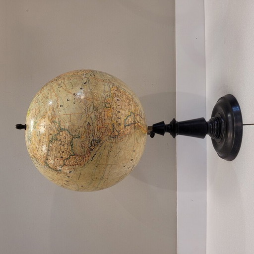 Vintage globe by J. Forest, France