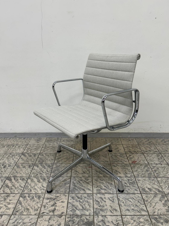 Image 1 of Vitra | Eames | Ea108 | Light Gray Fabric | Chrome