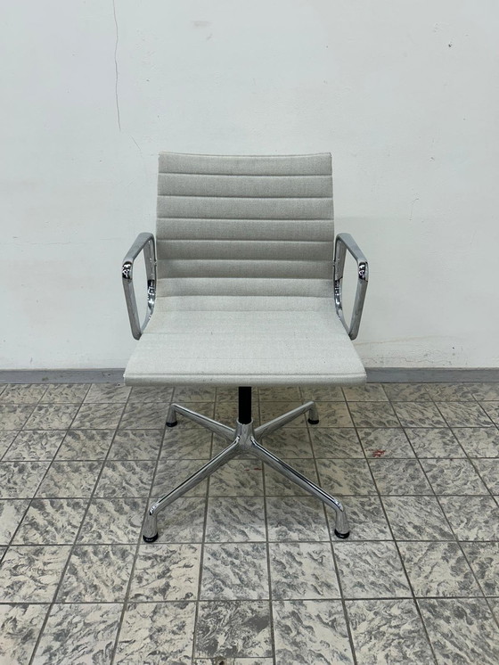 Image 1 of Vitra | Eames | Ea108 | Light Gray Fabric | Chrome