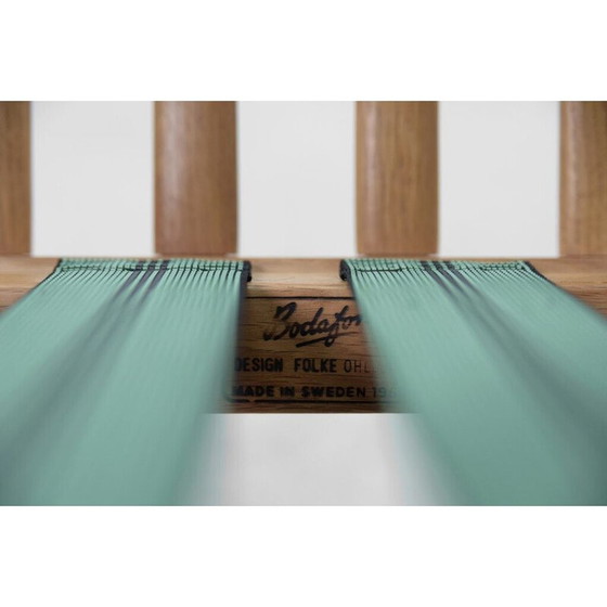 Image 1 of Coppia di poltrone vintage in rovere a forbice di Folke Ohlsson per Bodafors, Svezia 1962